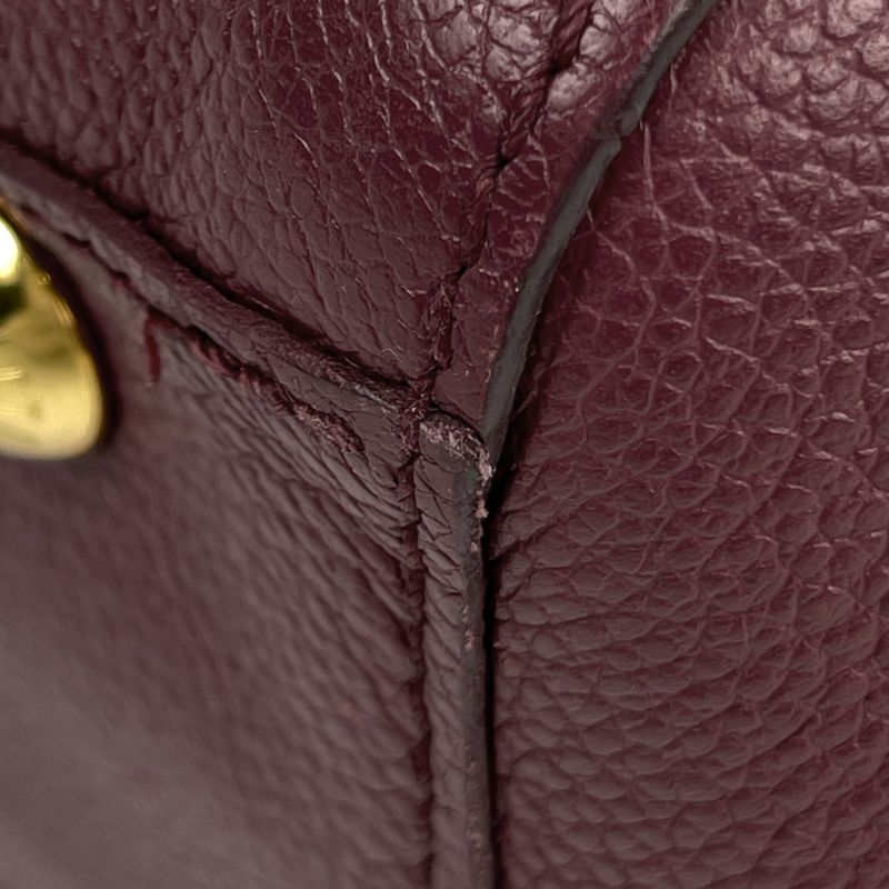 Louis Vuitton Montaigne MM 2-Way Shoulder Bag Monogram Empreinte Leather Raisin