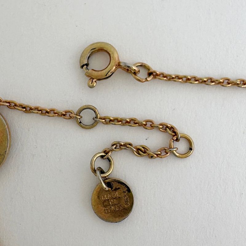 Fendi F's Rhinestone Bracelet Logo Gold Plated