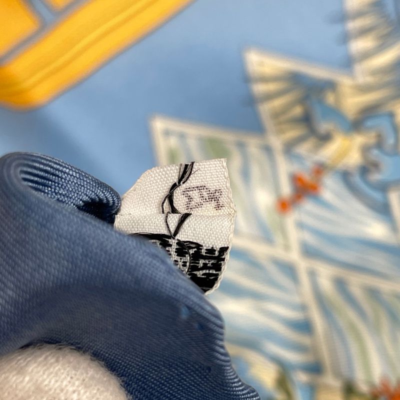 Hermes Carre 90 Paridaiza Paradise Scarf Silk Blue Multicolor