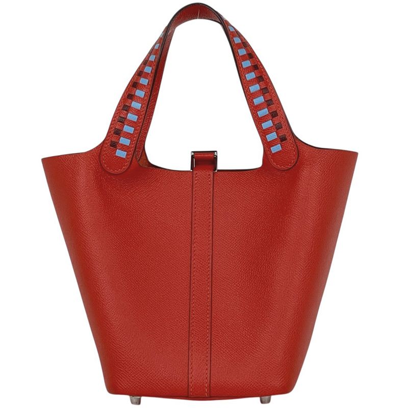 Hermes Picotin Lock PM Mini Bag Tresage Decuille Veau Epsom le Juku Le Juku Blue Nord