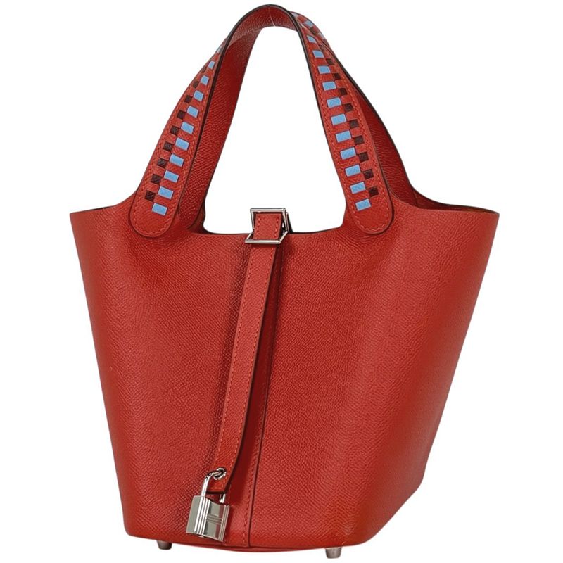 Hermes Picotin Lock PM Mini Bag Tresage Decuille Veau Epsom le Juku Le Juku Blue Nord