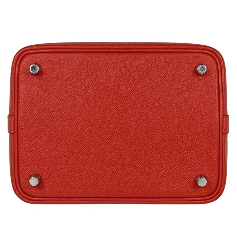 Hermes Picotin Lock PM Mini Bag Tresage Decuille Veau Epsom le Juku Le Juku Blue Nord