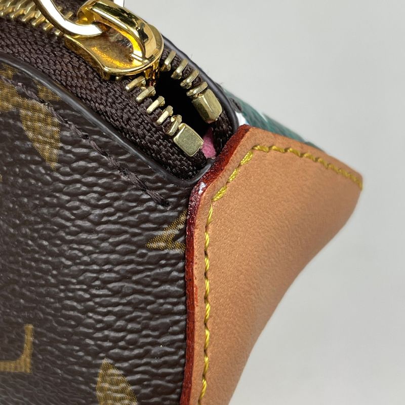 Louis Vuitton Trousse Elisabeth Pen Case Vivienne Pouch Monogram Brown Multicolor