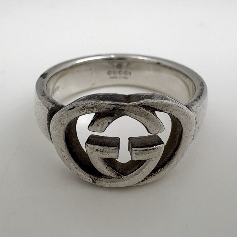 Gucci Interlocking Ring Silver