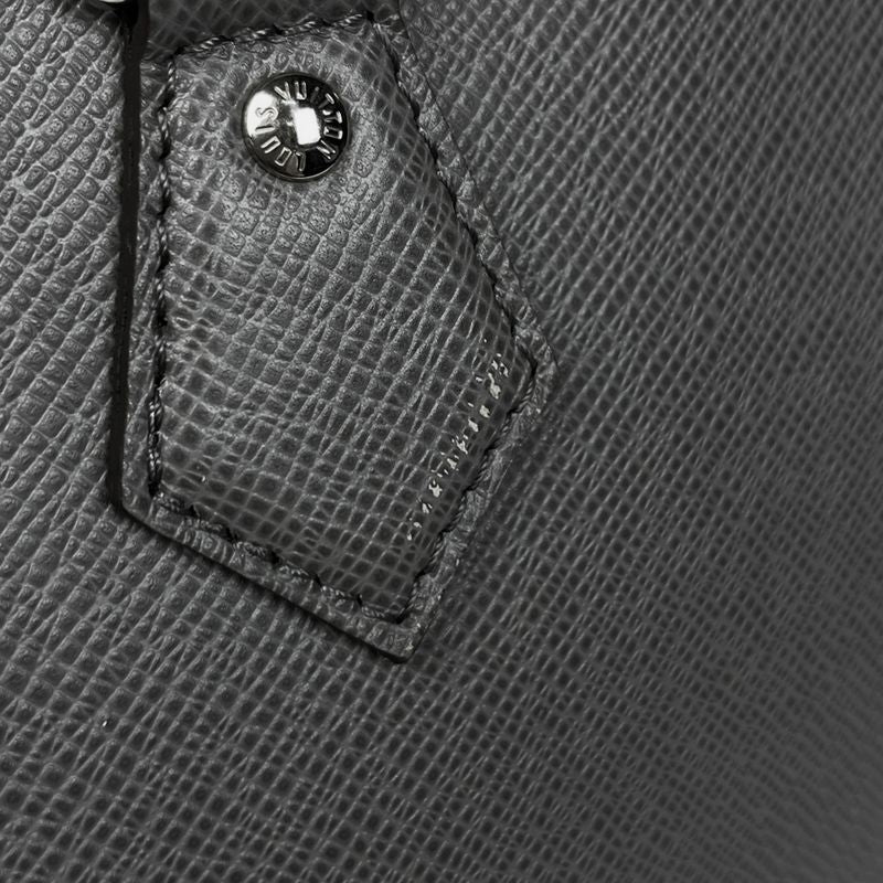 Louis Vuitton Slim Briefcase 2-Way Shoulder Bag Business Taiga Gray