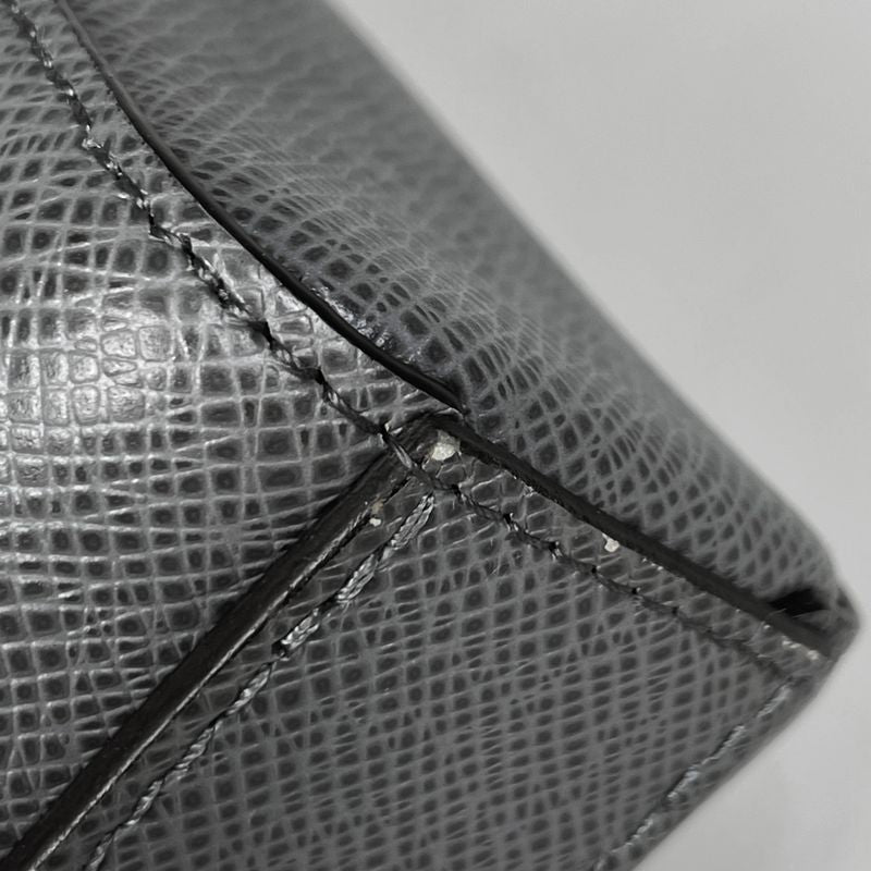 Louis Vuitton Slim Briefcase 2-Way Shoulder Bag Business Taiga Gray