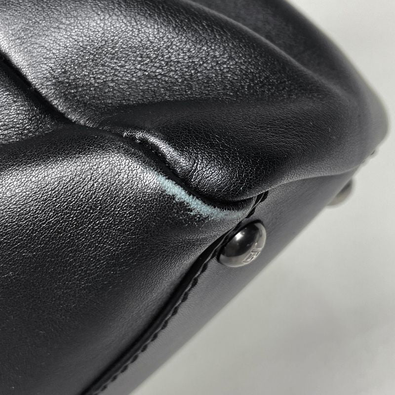 Fendi Peekaboo 2-Way Shoulder Bag Leather Black