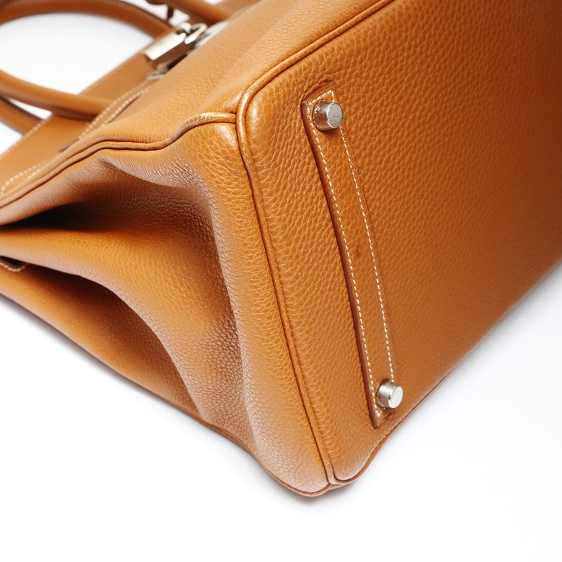 Hermes Handbag Birkin 35 Togo Gold