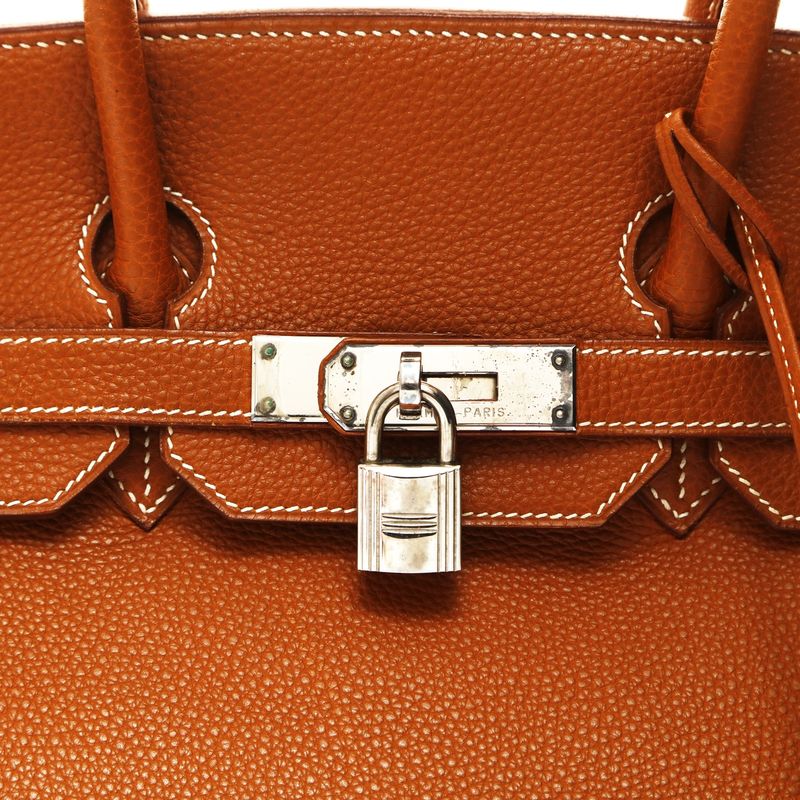 Hermes Handbag Birkin 35 Togo Gold
