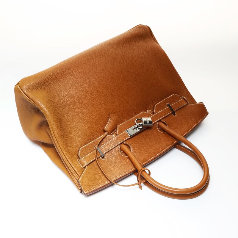 Hermes Handbag Birkin 35 Togo Gold