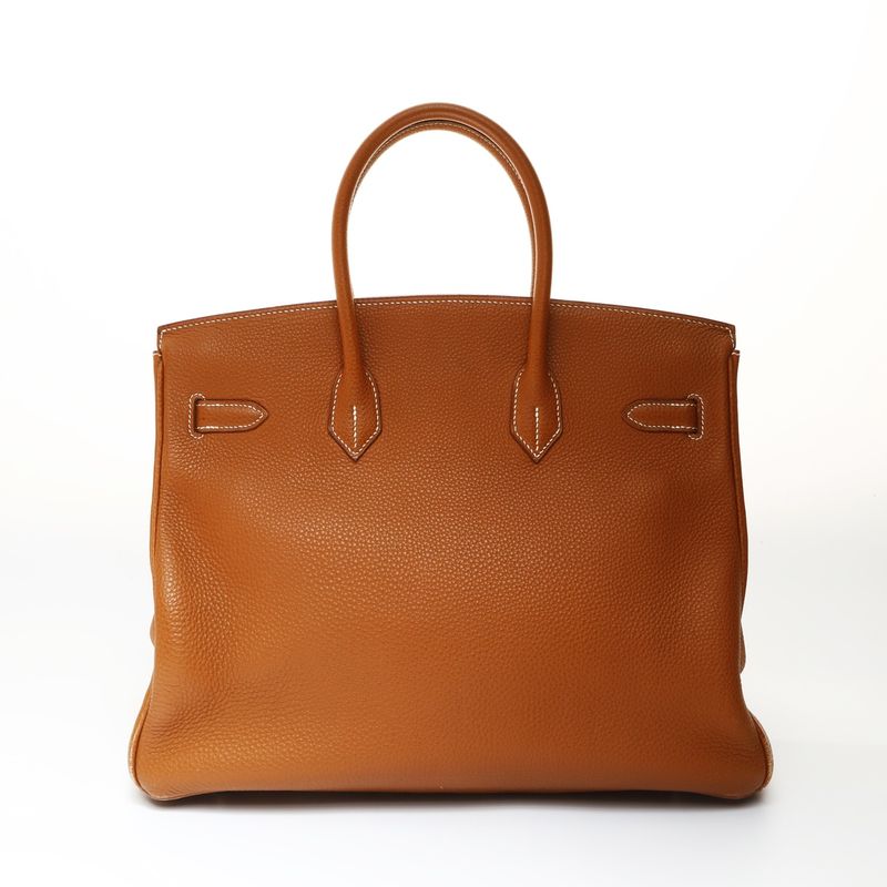 Hermes Handbag Birkin 35 Togo Gold