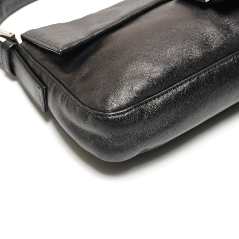 Fendi Shoulder Bag Lambskin Leather Mamma Bucket