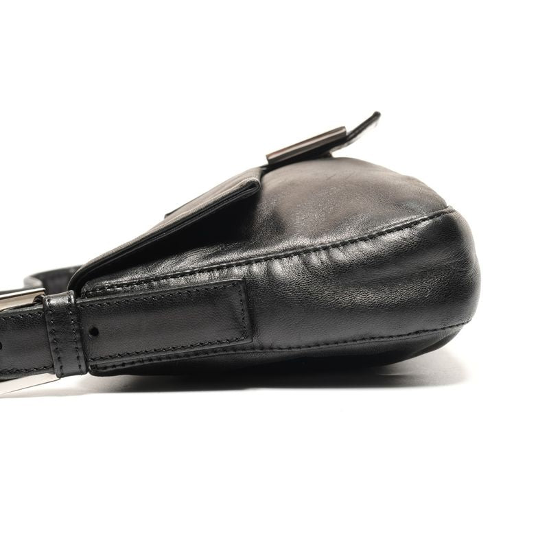 Fendi Shoulder Bag Lambskin Leather Mamma Bucket