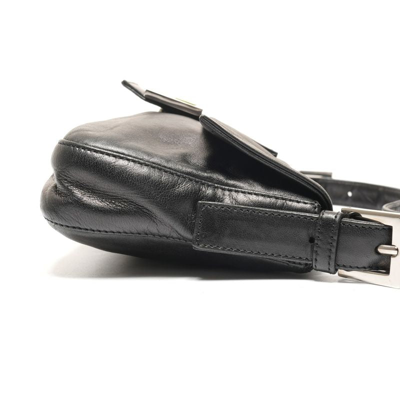 Fendi Shoulder Bag Lambskin Leather Mamma Bucket