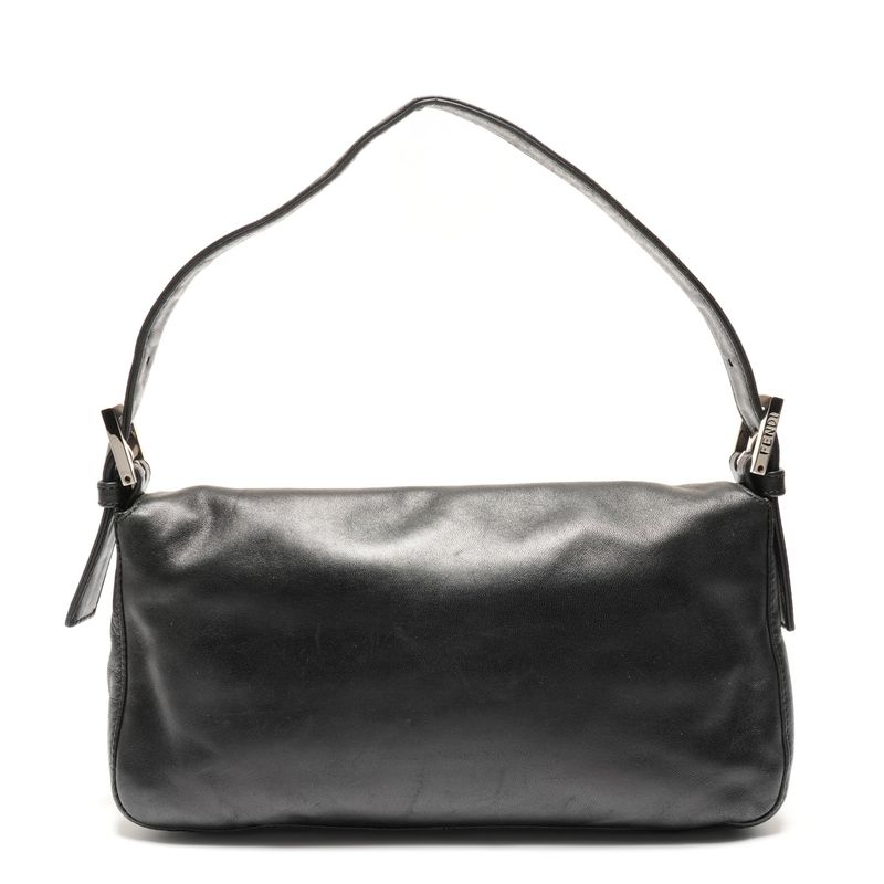 Fendi Shoulder Bag Lambskin Leather Mamma Bucket