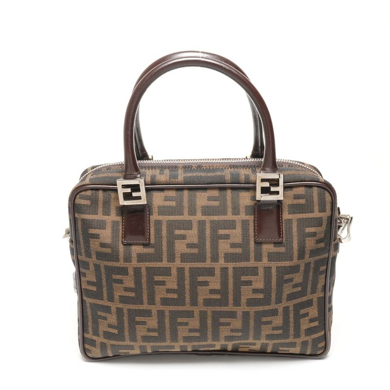 Fendi Handbag Zucca Canvas 2-Way