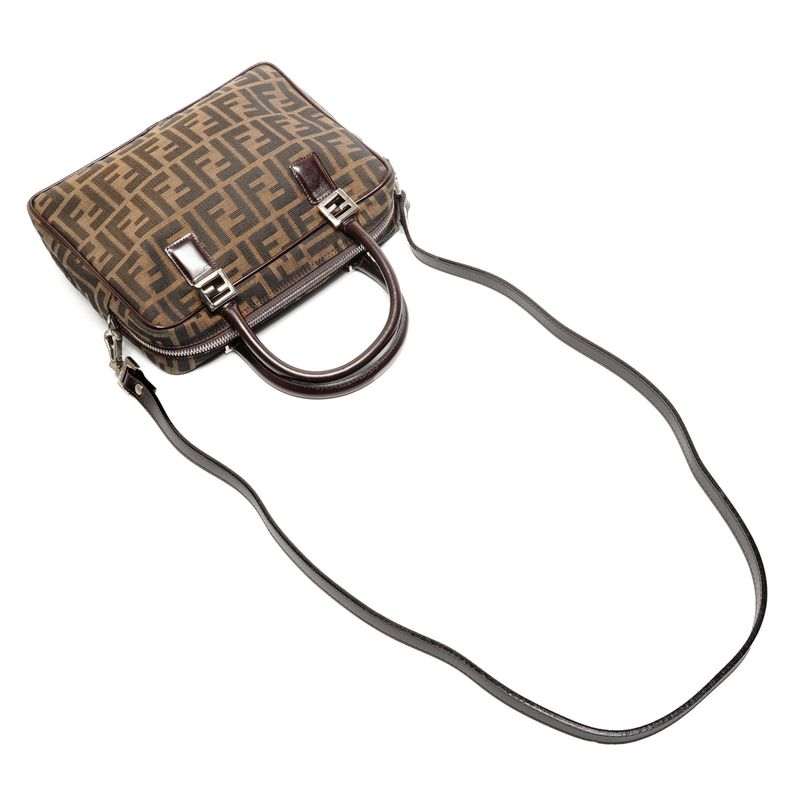 Fendi Handbag Zucca Canvas 2-Way