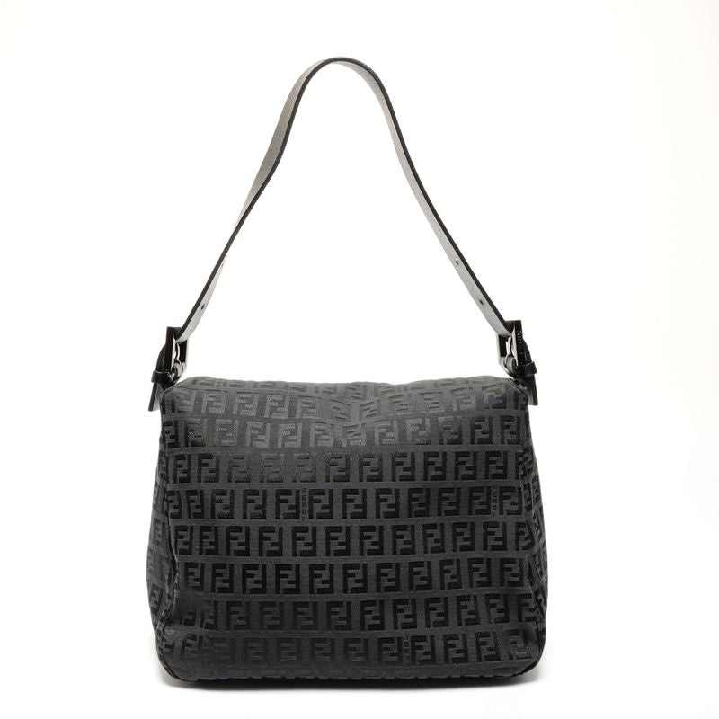 Fendi Shoulder Bag Zucchino Mamma Bucket Canvas