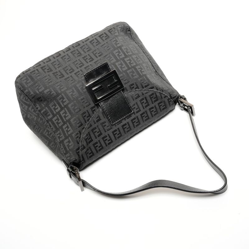 Fendi Shoulder Bag Zucchino Mamma Bucket Canvas