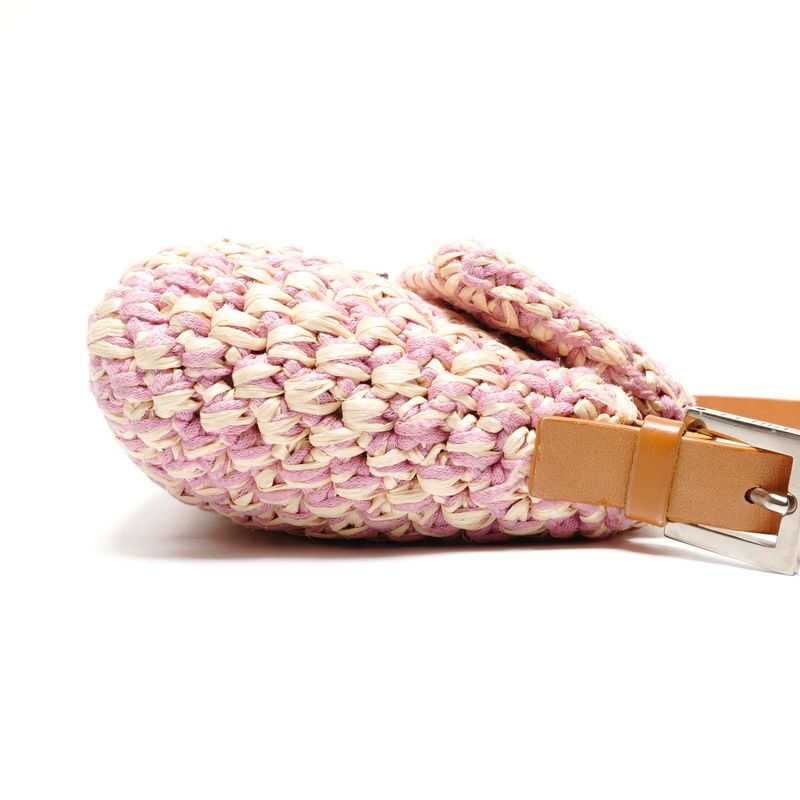 Fendi Shoulder Bag Mamma Baguette Straw Braided