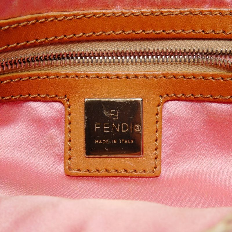 Fendi Shoulder Bag Mamma Baguette Straw Braided