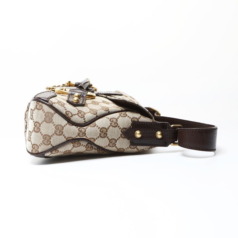 Gucci Shoulder Bag Horsebit GG Canvas
