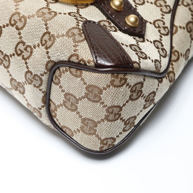 Gucci Shoulder Bag Horsebit GG Canvas