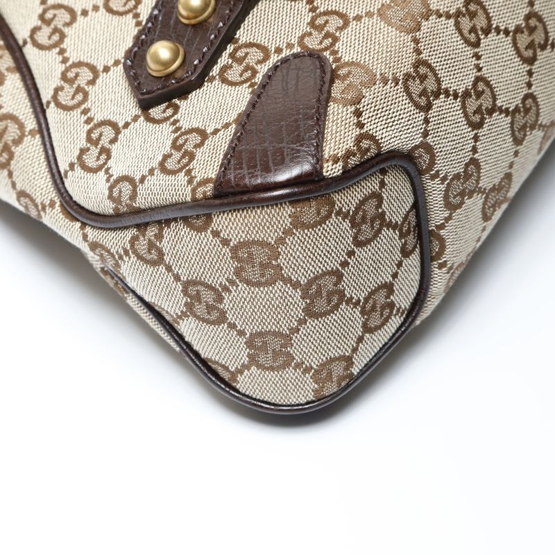 Gucci Shoulder Bag Horsebit GG Canvas