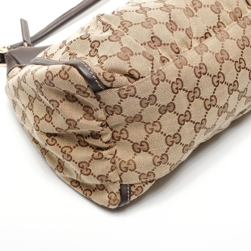 Gucci Shoulder Bag GG Canvas Abbey Hobo