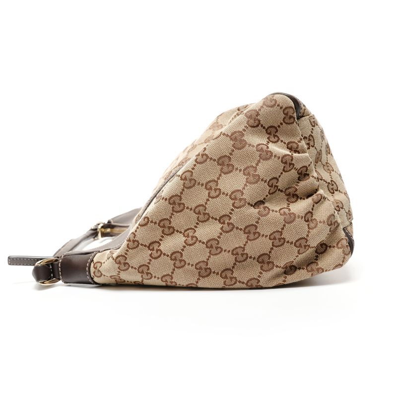 Gucci Shoulder Bag GG Canvas Abbey Hobo