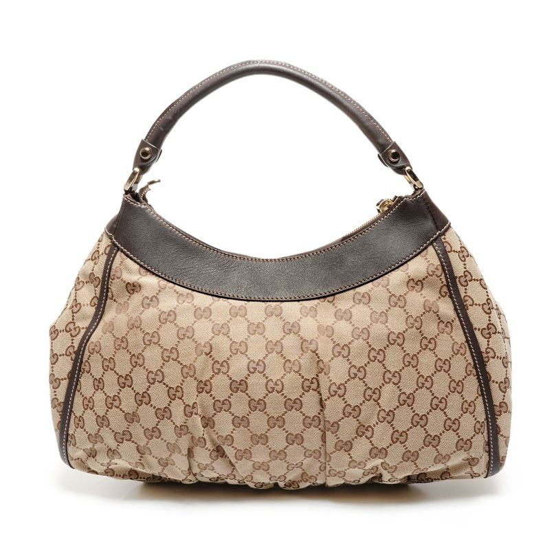 Gucci Shoulder Bag GG Canvas Abbey Hobo