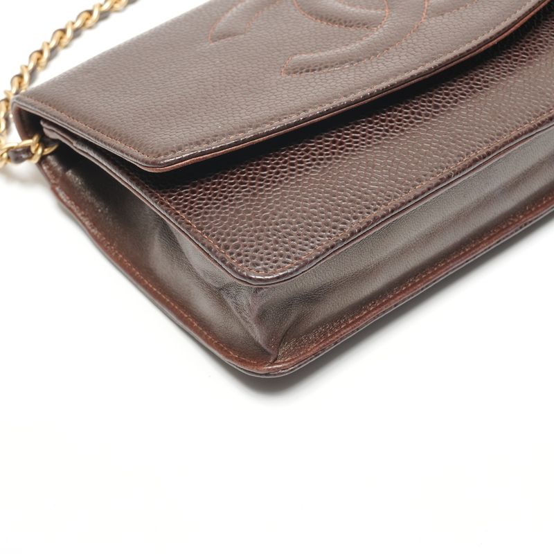 Chanel Shoulder Bag CC Logo Chain Wallet