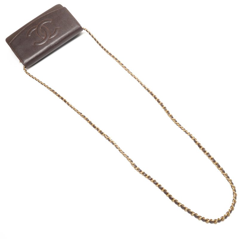 Chanel Shoulder Bag CC Logo Chain Wallet