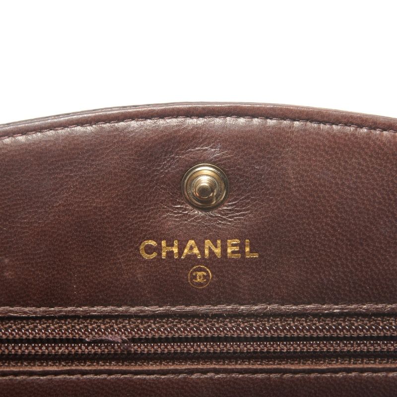 Chanel Shoulder Bag CC Logo Chain Wallet