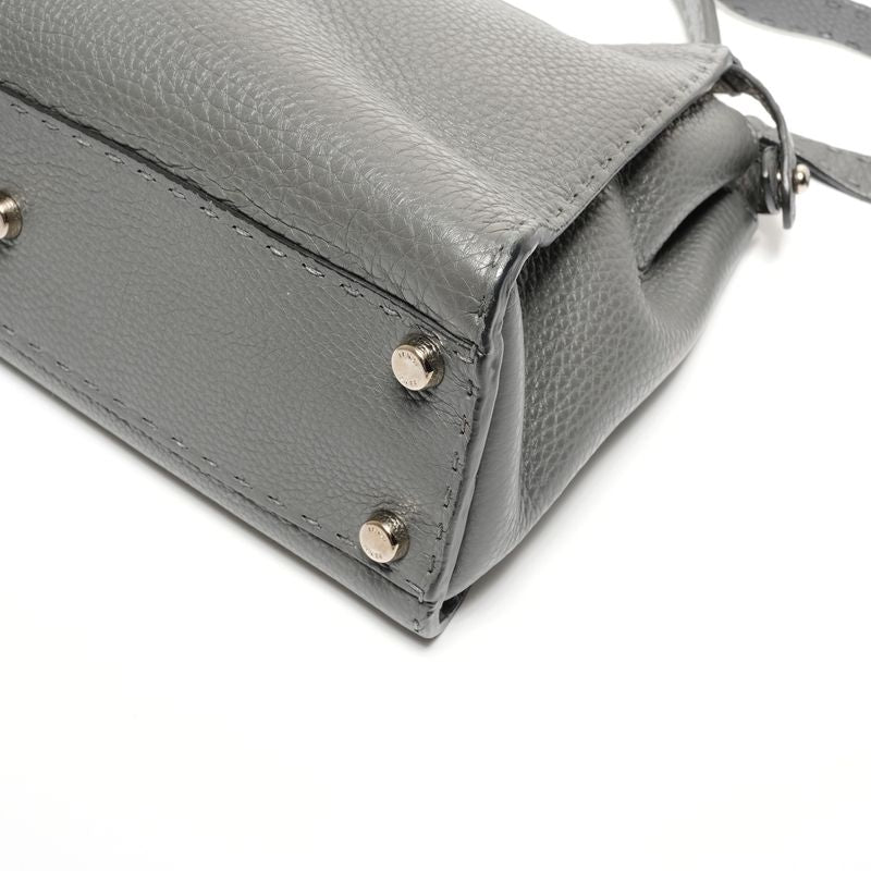 Fendi Handbag Leather Peekaboo 2-Way Selleria