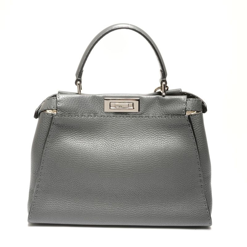 Fendi Handbag Leather Peekaboo 2-Way Selleria