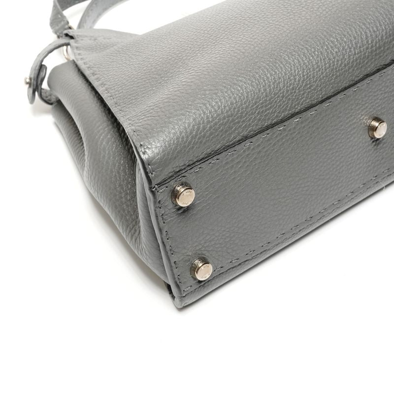 Fendi Handbag Leather Peekaboo 2-Way Selleria