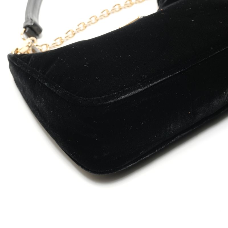 Prada Shoulder Bag Velvet Hobo Chain 2-Way