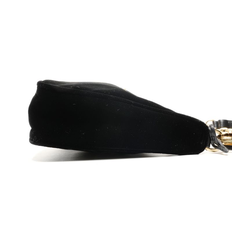 Prada Shoulder Bag Velvet Hobo Chain 2-Way