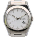 Gucci Watch Pantheon 115.2 Stainless Steel Silver Dial White