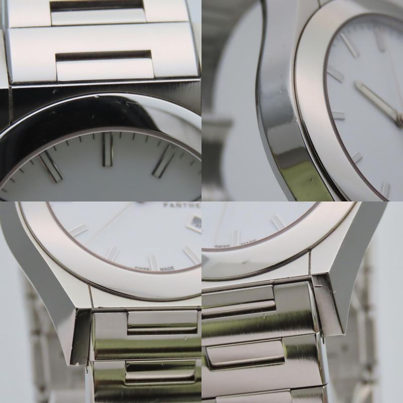 Gucci Watch Pantheon 115.2 Stainless Steel Silver Dial White