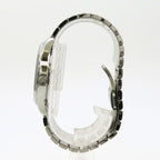Gucci Watch Timeless 126.4 Stainless Steel Silver Dial Diamante