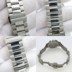 Gucci Watch Timeless 126.4 Stainless Steel Silver Dial Diamante