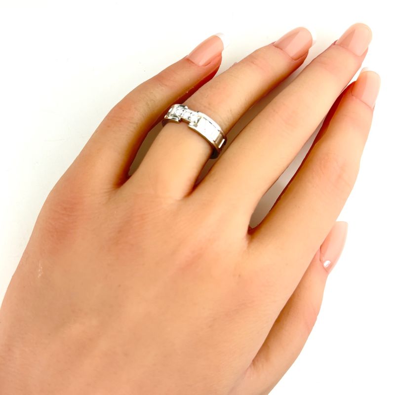 Tiffany & Co Atlas Ring Pave Diamond