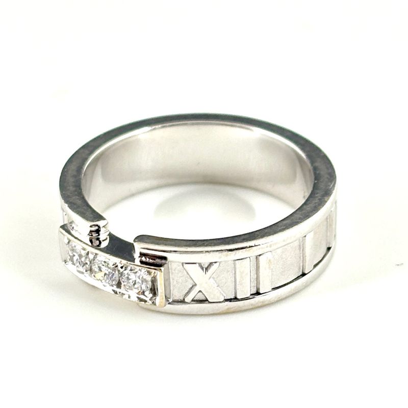 Tiffany & Co Atlas Ring Pave Diamond
