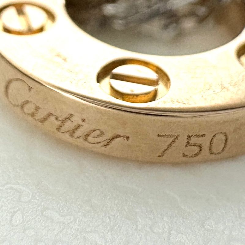 Cartier Love Sleeve Diamond Necklace Pave Pendant 2 Row