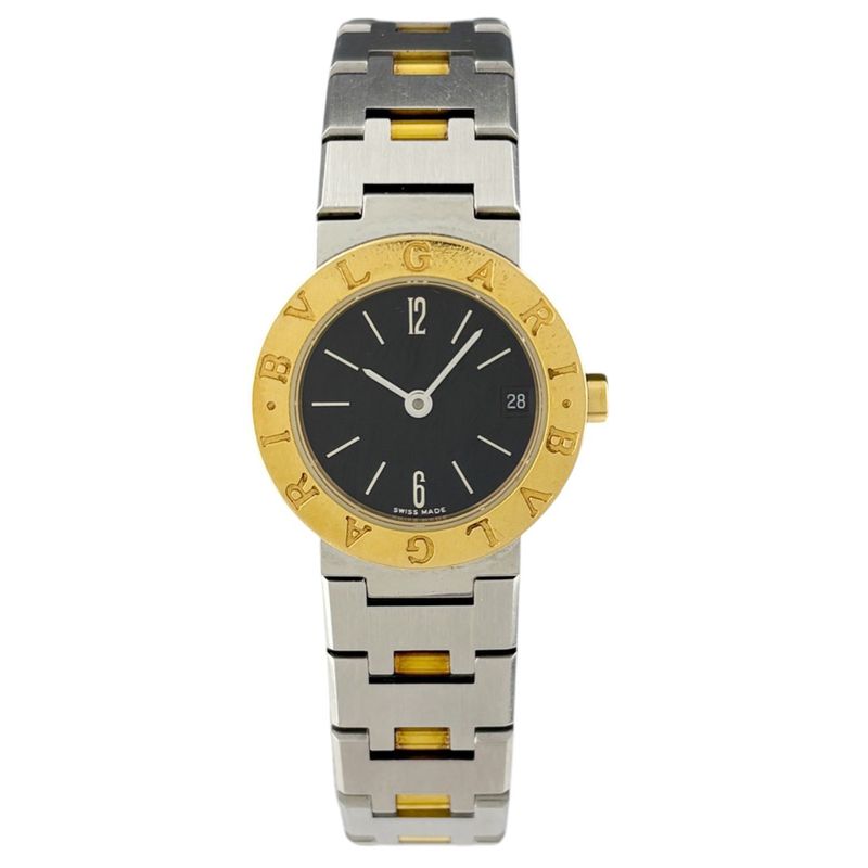 Bvlgari Watch SS YG Quartz Black