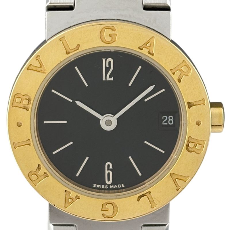 Bvlgari Watch SS YG Quartz Black