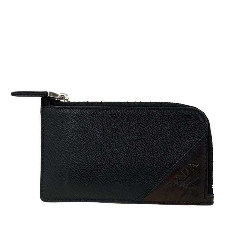 Prada Coin Case Black Leather