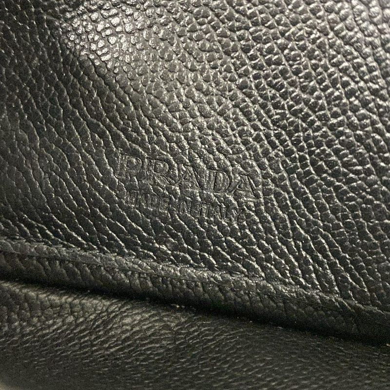 Prada Coin Case Black Leather